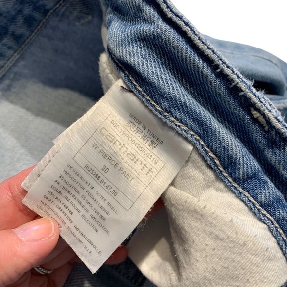CARHARRT | Women’s RW / Boyfriend Pierce Pant - Sz 30 - Picture 11 of 16